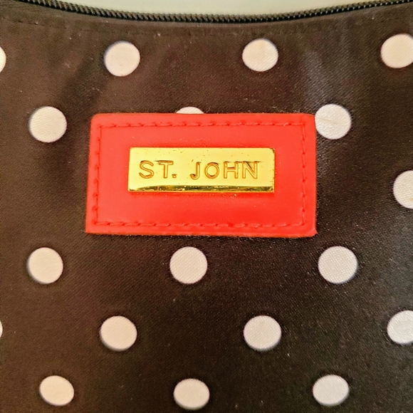 π³ St. John Small B/W Polkadot Purse π³ - Picture 2 of 12